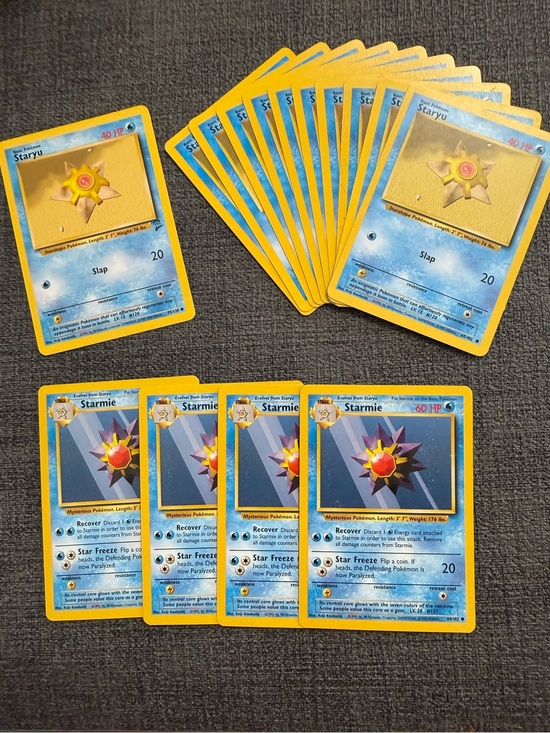 vintage pokemon trading cards Pokmon Mystery Pack Team Rocket Starmie & Staryu Vintage Pokmon